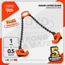 Drum Lifter / Pengangkut Drum Rantai 1 Ton x 0.5 Meter TOYO