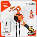 Lever Block / Lever Hoist 1 Ton x 1.5 Meter TOYO