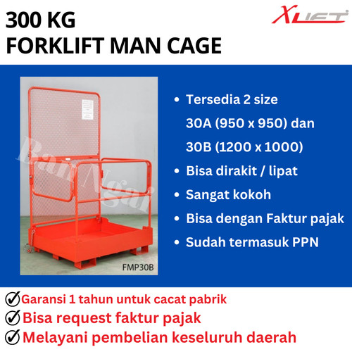 Forklif Man Cage / Forklift Maintenance Platform / Safety Cage 300KG