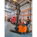 Jual Hand stacker Electric tipe Close Pallet tipe PS15 RM45 cap 1.5 Ton tinggi Angkat 4.5 merk Noblelift