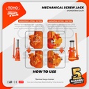Screw Jack / Dongkrak Ulir Botol 32 Ton TOYO