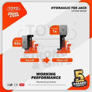 Hydraulic Toe Jack / Dongkrak Sepatu Track 10 Ton TOYO