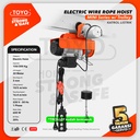 Mini Electric Hoist Trolley set / Katrol Listrik 150/300Kg x 20M TOYO