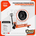 Polyurethane Steering Wheel / Roda Hand Pallet PU 180mm x 50mm 7" TOYO