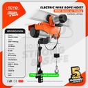 Mini Electric Hoist Trolley set / Katrol Listrik 600/1200Kg x 20M TOYO