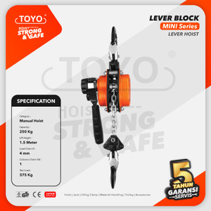 Mini Lever Block / Lever Hoist 250 Kg x 1.5 Meter TOYO
