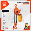 Electric Chain Hoist 5 Ton x 6 Meter HHBD Series TOYO