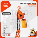 Electric Chain Hoist 3 Ton x 6 Meter HHBD Series TOYO