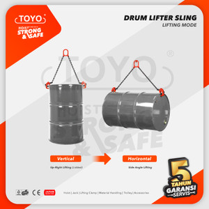 Drum Lifter / Pengangkut Drum Rantai 1 Ton x 0.5 Meter TOYO
