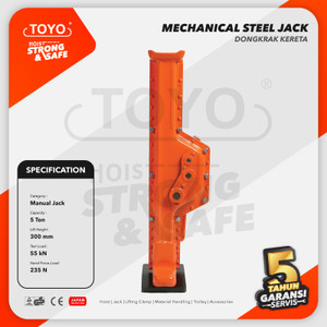 Mechanical Steel Jack / Dongkrak Kereta 5 Ton TOYO