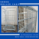 Trolley Rider / Roller Cage / Troli Keranjang / Troli Gudang 500kg