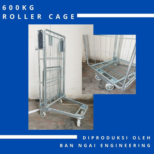 Trolley Rider / Roller Cage / Troli Keranjang / Troli Gudang 600kg