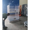 Keranjang besi lipat Pallet Mesh STOCKY 5 Ukuran 100 x80 x 84 cm harga termurah