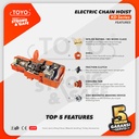 Electric Chain Hoist 10 Ton x 12 Meter KD Series TOYO