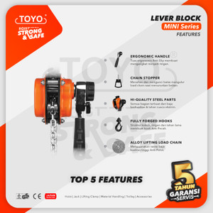 Mini Lever Block / Lever Hoist 500 Kg x 1.5 Meter TOYO