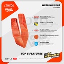 Webbing Sling Belt / Tali Angkat 24 Ton x 10 Meter TOYO Double Ply