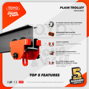 Plain Trolley / Manual Troli 5 Ton TOYO