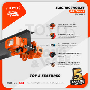 Electric Trolley Girder 10 Ton KDT Series TOYO