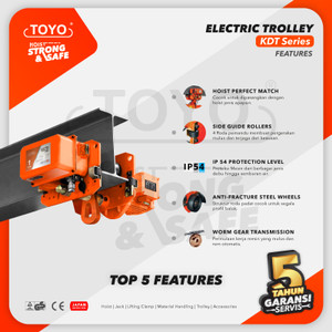 Electric Trolley Girder 2 Ton KDT Series TOYO