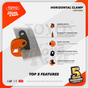Horizontal Lifting Clamp 16 Ton TOYO