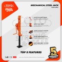 Mechanical Steel Jack / Dongkrak Kereta 16 Ton TOYO