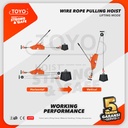 Wire Rope Pulling Hoist / Tirfor 5.4 Ton x 20 Meter TOYO