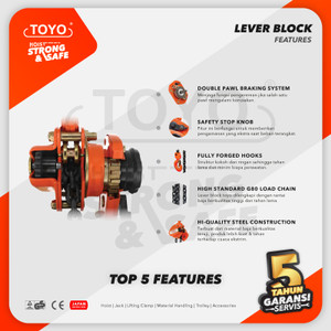 Lever Block / Lever Hoist 1 Ton x 3 Meter TOYO