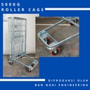 Trolley Rider / Roller Cage / Troli Keranjang / Troli Gudang 500kg
