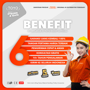 Drum Lifter / Pengangkut Drum Rantai 1 Ton x 0.5 Meter TOYO
