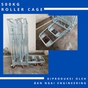 Trolley Rider / Roller Cage / Troli Keranjang / Troli Gudang 500kg