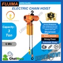 Elektrik Chain Hoist 3 Ton x 6 meter FUJIMA Japan