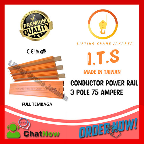 ITS Conductor Rail / Kabel Konduktor Power 3 pole 50A - 100A TAIWAN