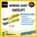 Webbing Sling Belt / Tali Angkat 3 Ton x 10 Meter SAFELIFT Double Ply