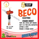 Electric Chain Hoist Cap 0.5 Ton 6 Meter Up Down BECO Korea
