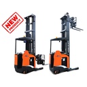 Reach truck forklift garpu double deep 1.5 Ton tinggi 10 m Noblelift