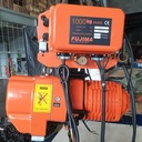 Elektrik Chain Hoist 1 Ton x 6 meter with motor trolley FUJIMA Japan