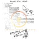 Dudukan stand rotary hoist SINGLE Rotary frame hoist RF-1000-750