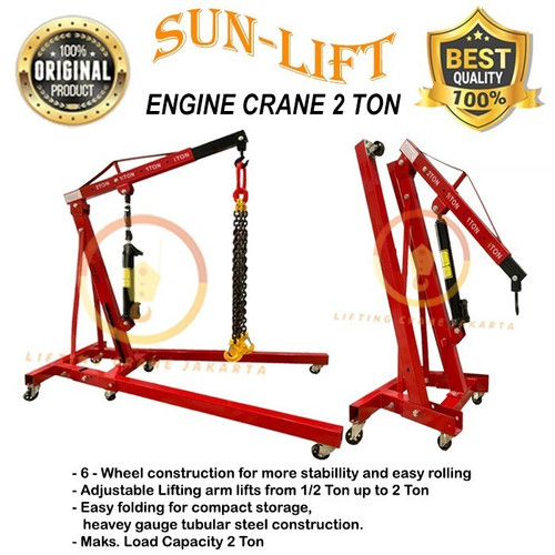 Engine Crane Dongkrak Mesin Mobil 2 Ton Sun-Lift