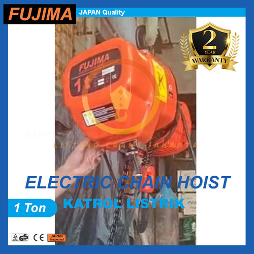 Electric Chain Hoist 1 Ton x 6 meter FUJIMA Japan