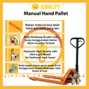 Hand Pallet Manual SUN-Lift 2500 Kg / 2.5 Ton Lebar Garpu Kecil