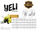 Geared Trolley Manual Gear Troli Hoist 5 Ton x 5 Meter YELI