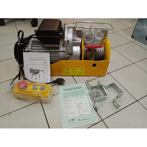 Electric Mini Hoist PA-1000 kg x 20 Meter JO-TECH (ORDER INSTAN GOJEK)