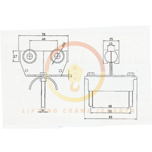 Cable Trolley Full Steel for Hoist Crane ITS