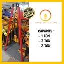 Tripod Crane Kaki Katrol Cap. 1 Ton BIGPRO