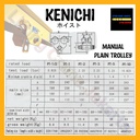 KENICHI Plain Trolley Manual Troli 3Ton / 3000Kg "JAPAN"