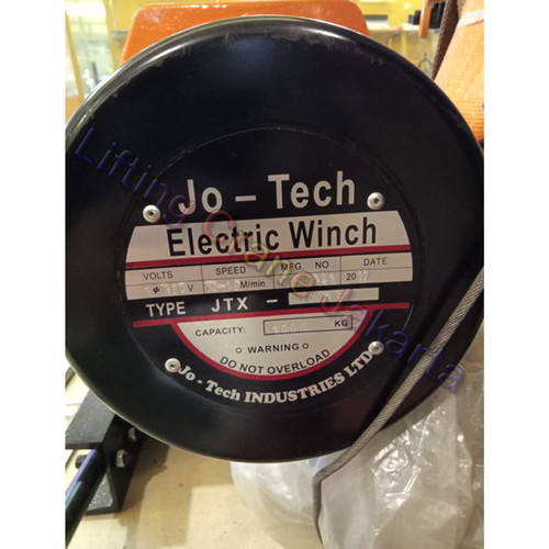 Electric Winch Hoist 1 Ton x 60 Meter 3 Phase JO-Tech