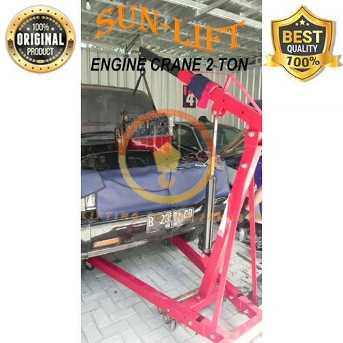 Sun-Lift Engine Crane Shop Crane 2 Ton Mesin Mobil