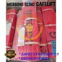 Webbing Sling Safety Belt Capacity 5 Ton 10 Meter SAFELIFT DOUBLE PLY