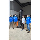 HAND STACKER ELECTRIC CAP 1.6 TON TINGGI 3.4 m s/d 5.3m MERK NOBLELIFT HAND STACKER FULL ELECTRIC BERKWALITAS BAGUS