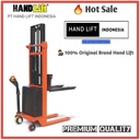 Electric Stacker 1.5 ton 4  meter Merk Hand LIft - Full Electric Stacker Kapasitas 1.5 Ton Tinggi Angkat 4 Meter